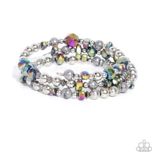 Paparazzi Multicolor Metallic Beaded Bracelet